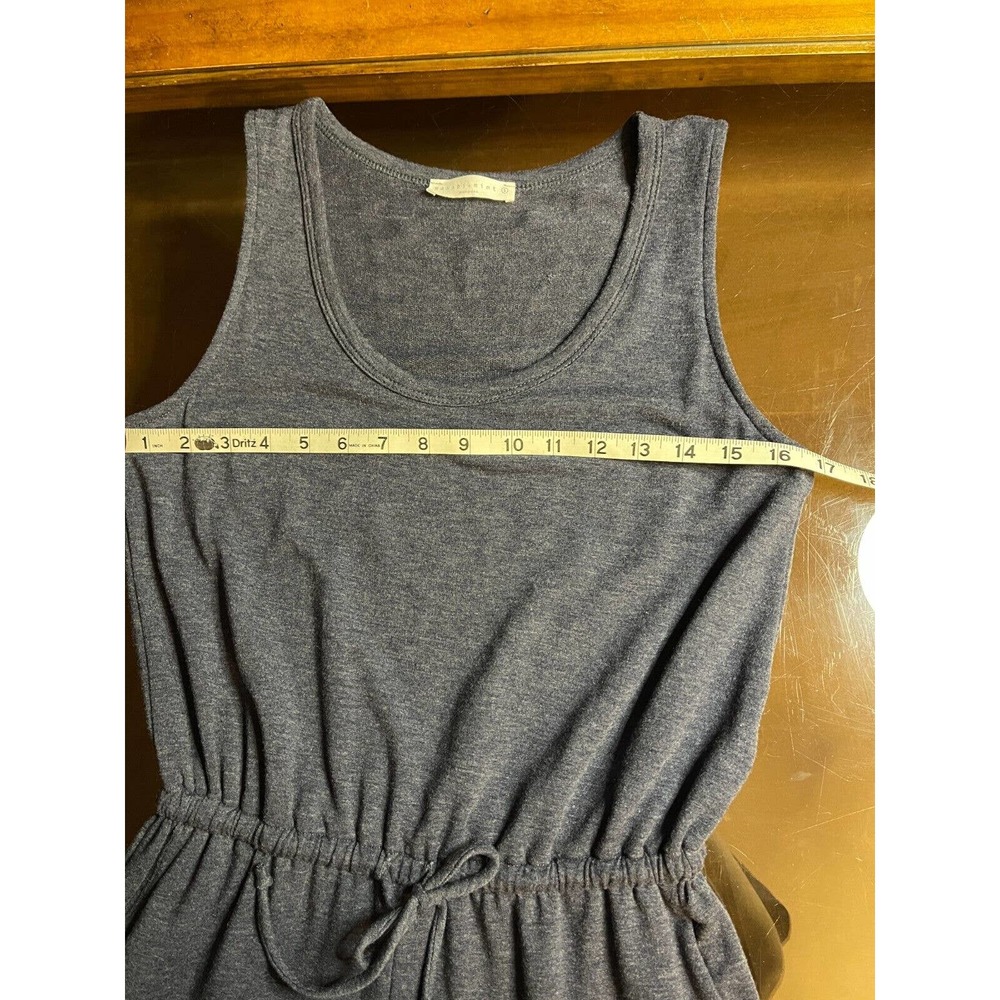 Wasabi & Mint Jumpsuit SZ S Gray Soft Knit Sleeveless Casual Jogger Pockets - Picture 6 of 9